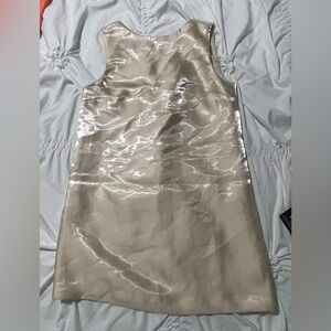 H&M Shimmering Cream Dress